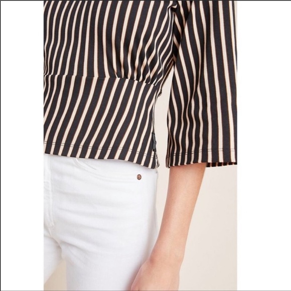 Scotch & Soda Vertical Striped Wide Minimalist Sleeves Top Sz XS - Picture 6 of 6